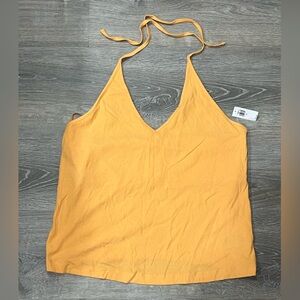 NWT Orange Halter Top